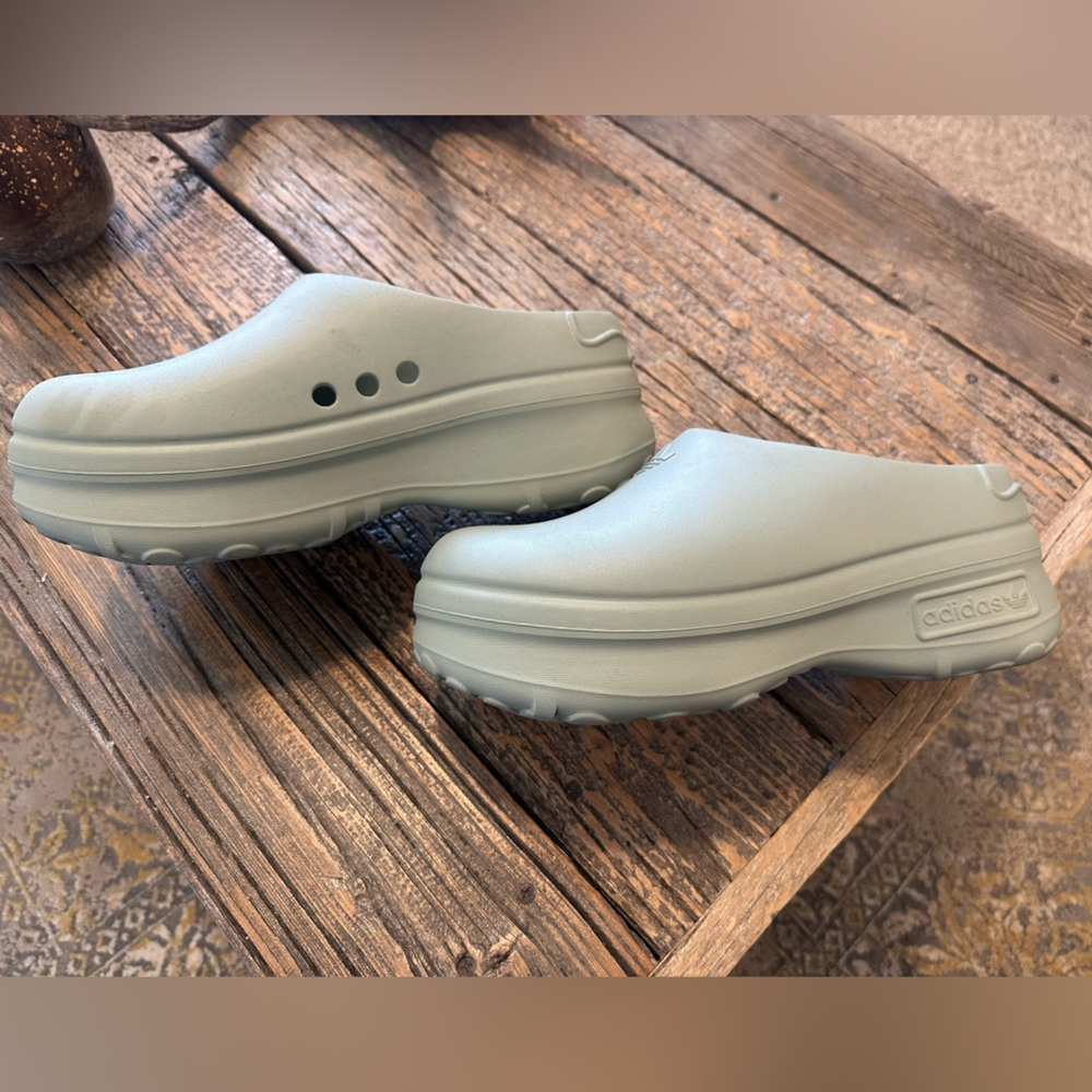 Women's Adidas Rubber platform clog - Sz 9